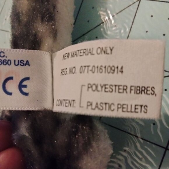 Aurora World Manta Ray Plush Toy Gray Black - Picture 7 of 7